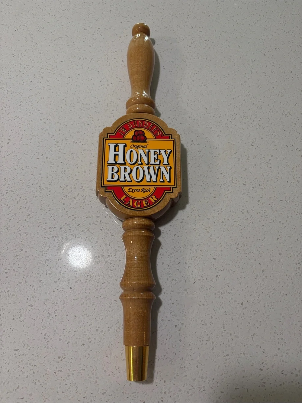 Honey Brown Wooden Tap Handle - Lager